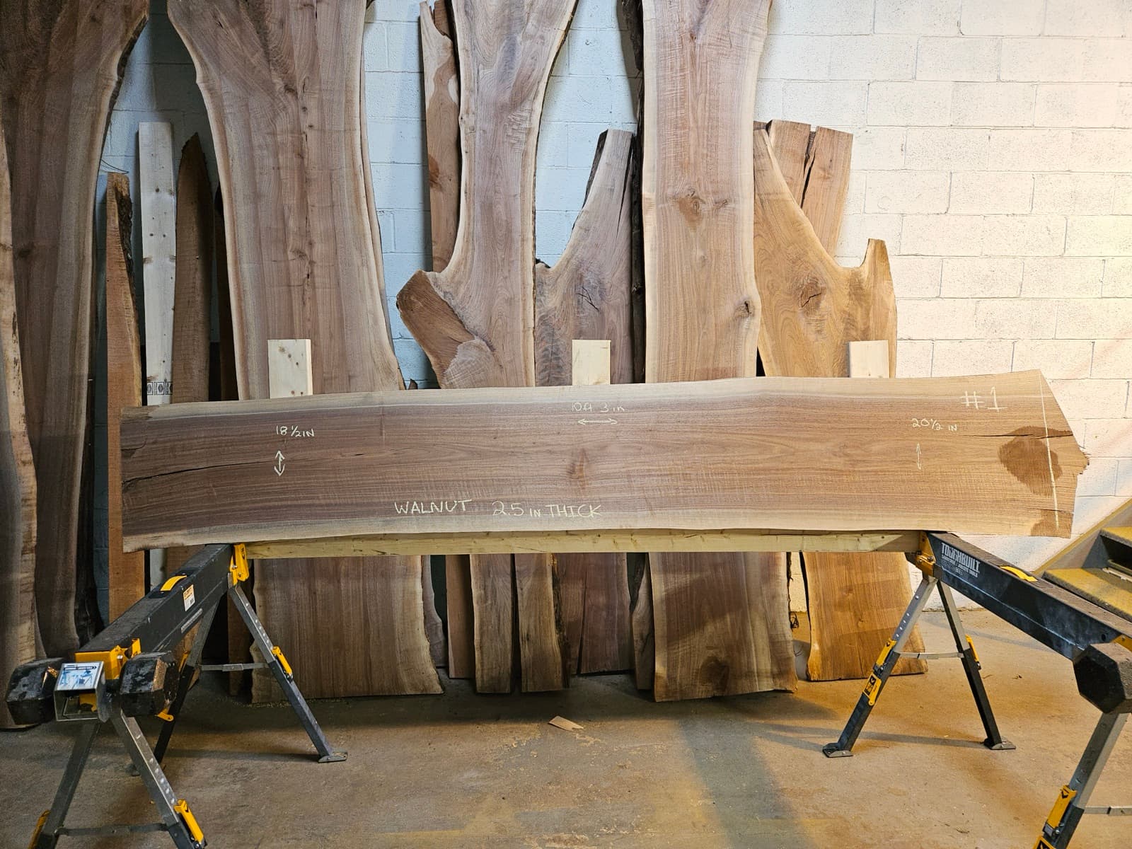 Live edge wood slab 2