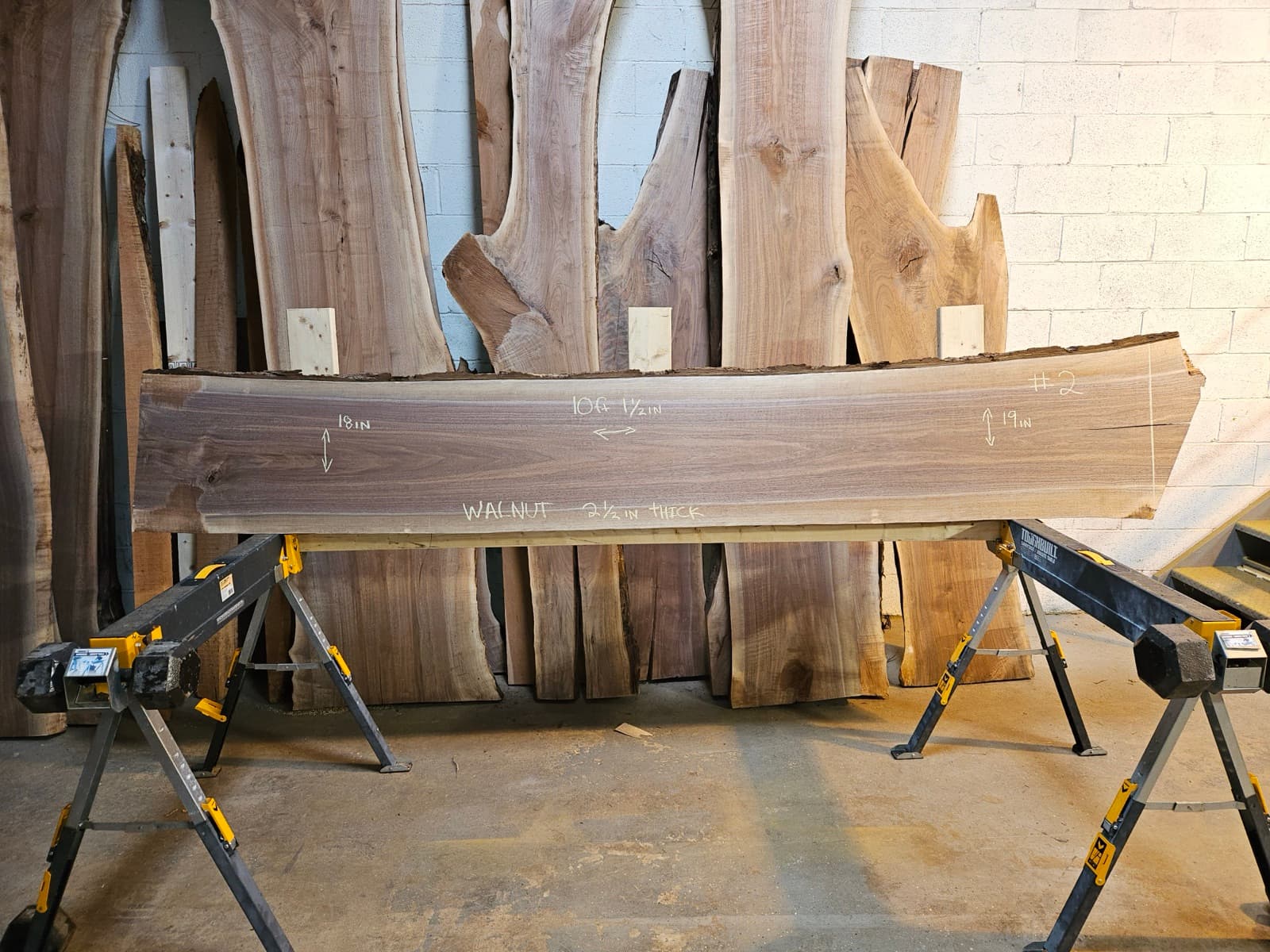Live edge wood slab 3