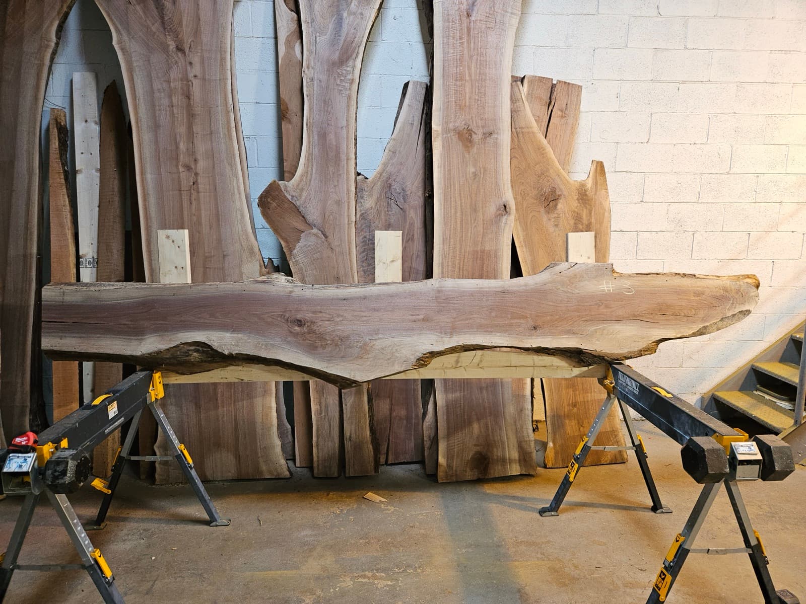 Live edge wood slab 5