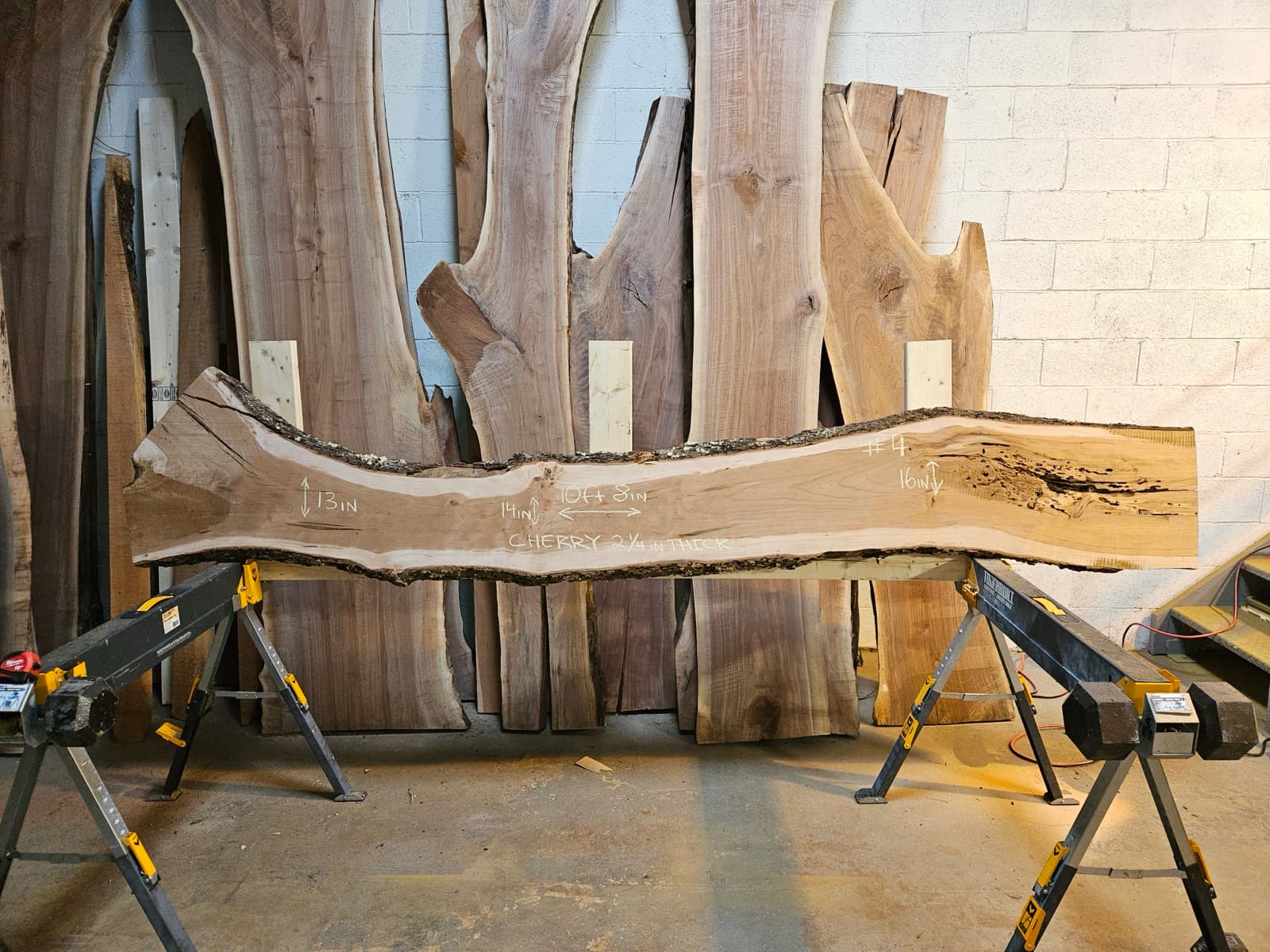 Live edge wood slab 6