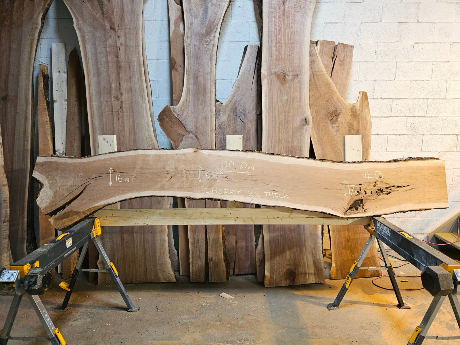 Live edge wood slab 8