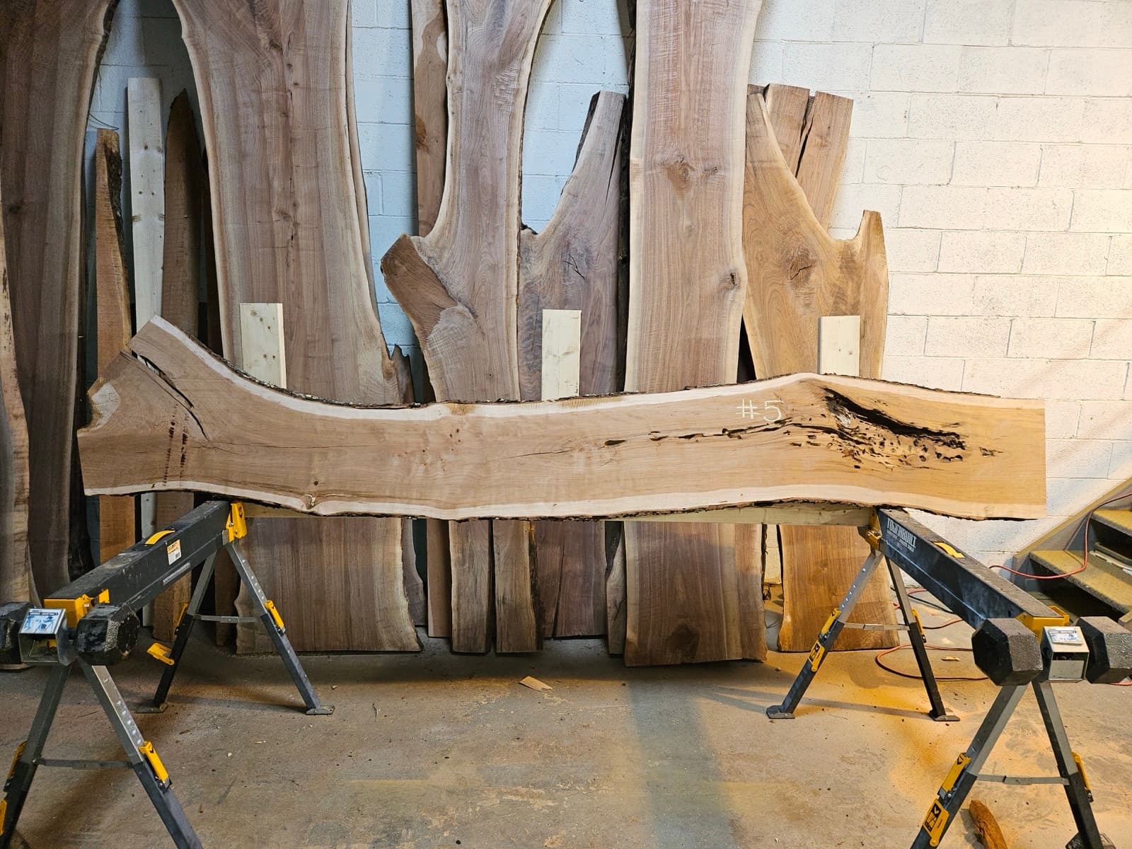 Live edge wood slab 9