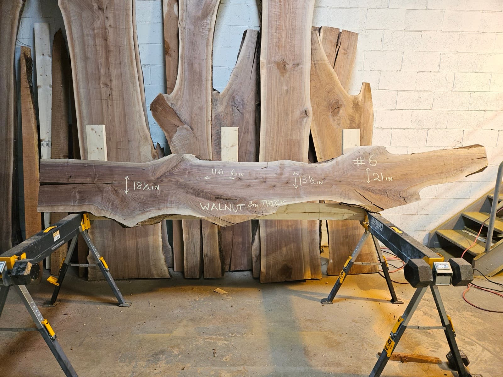 Live edge wood slab 10
