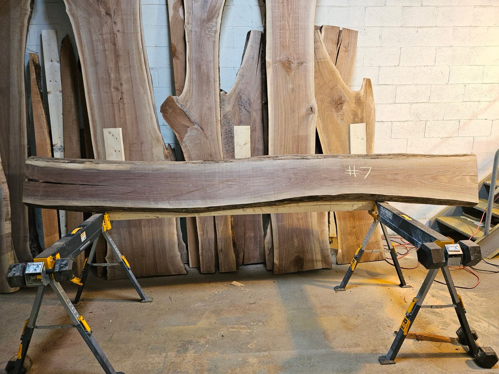 Live edge wood slab 13