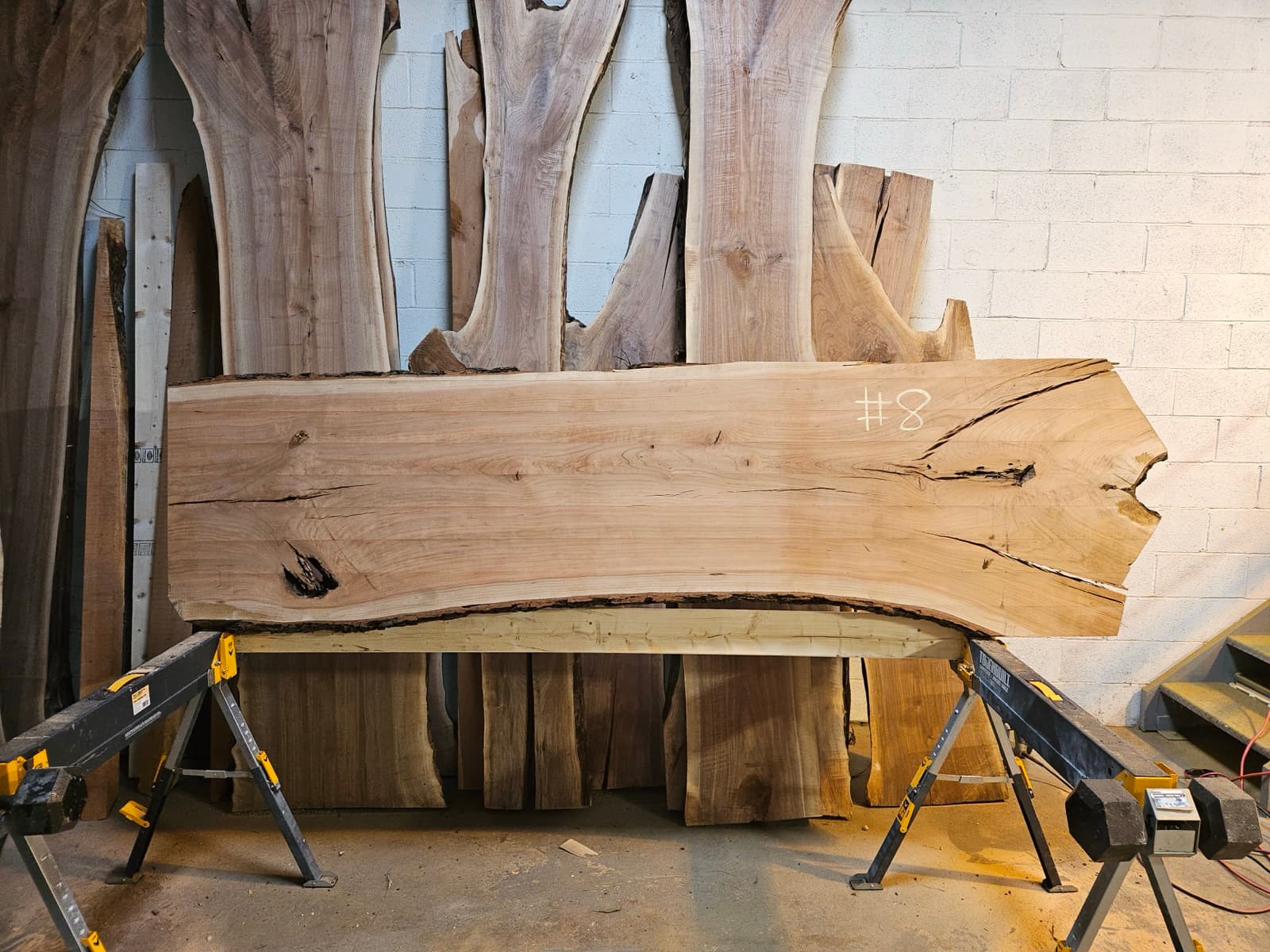 Live edge wood slab 15