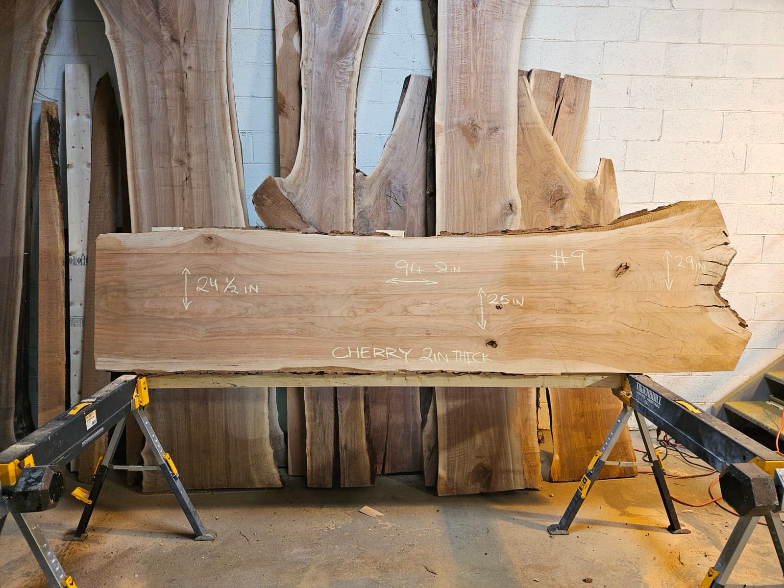 Live edge wood slab 16