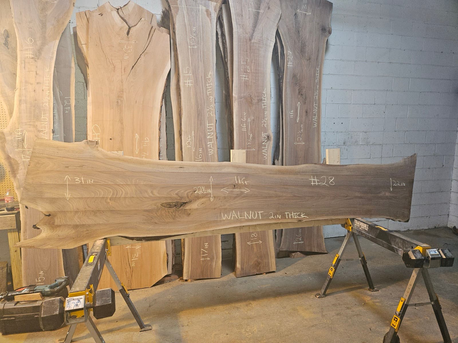 Live edge wood slab 18