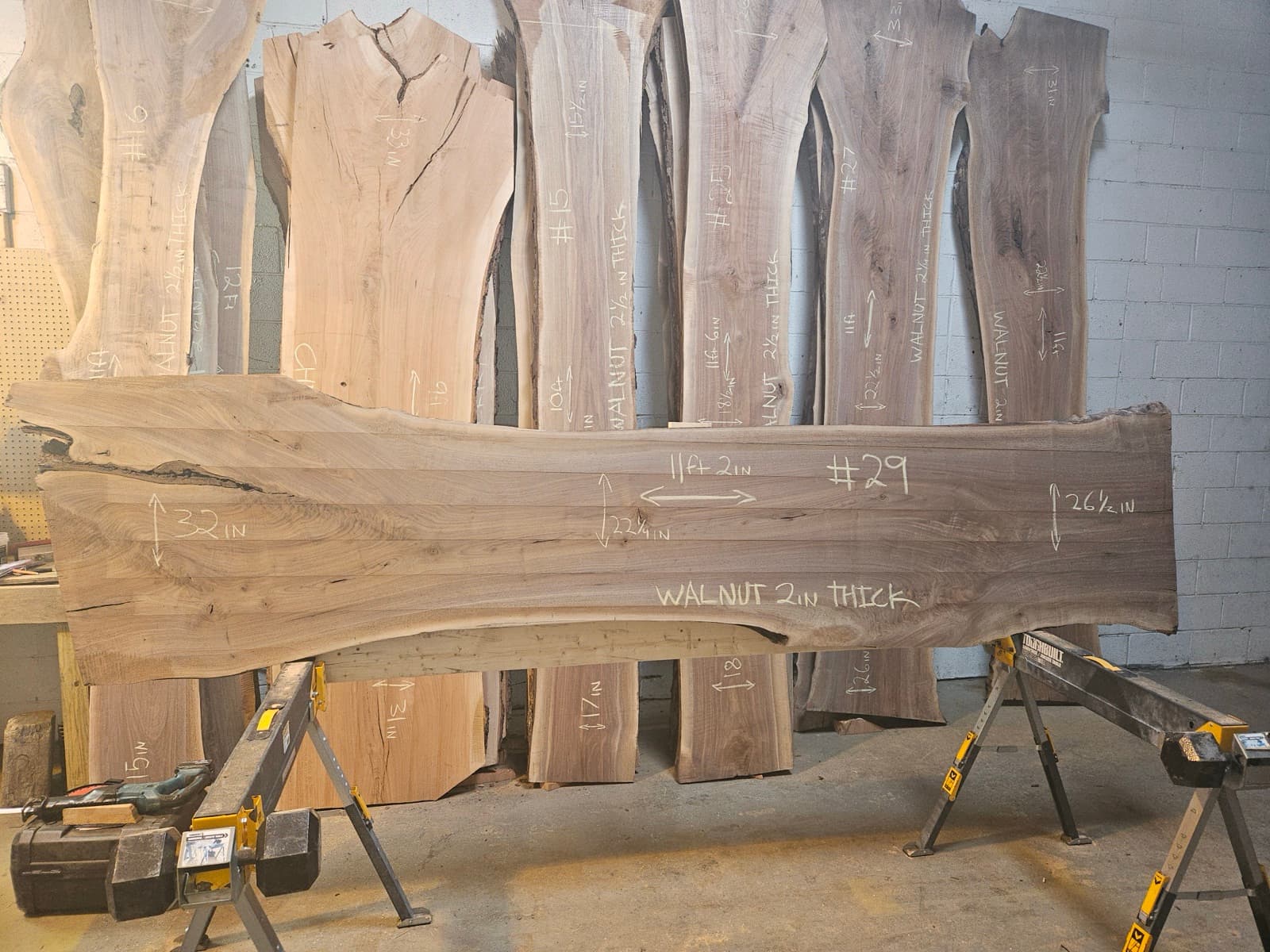 Live edge wood slab 20