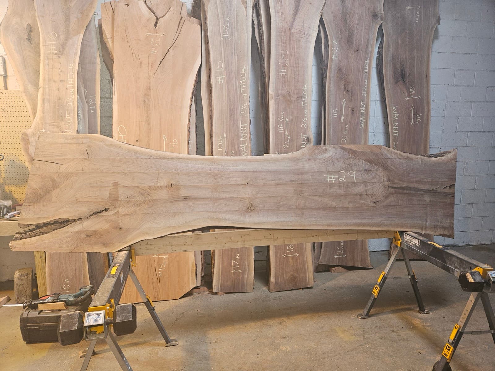 Live edge wood slab 21