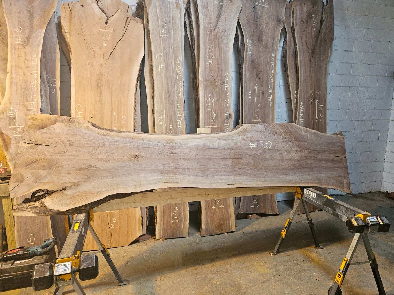 Live edge wood slab 23