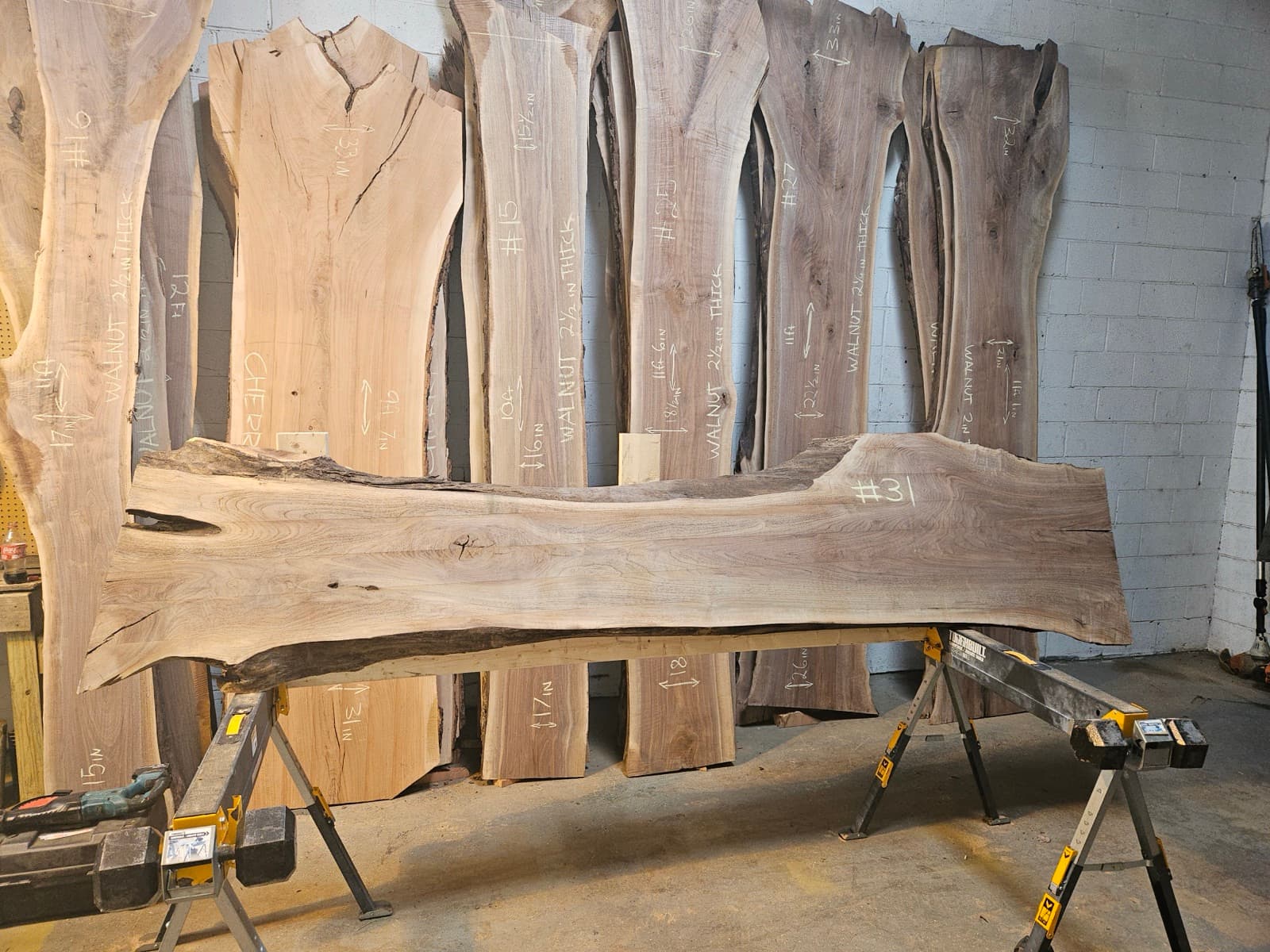 Live edge wood slab 25