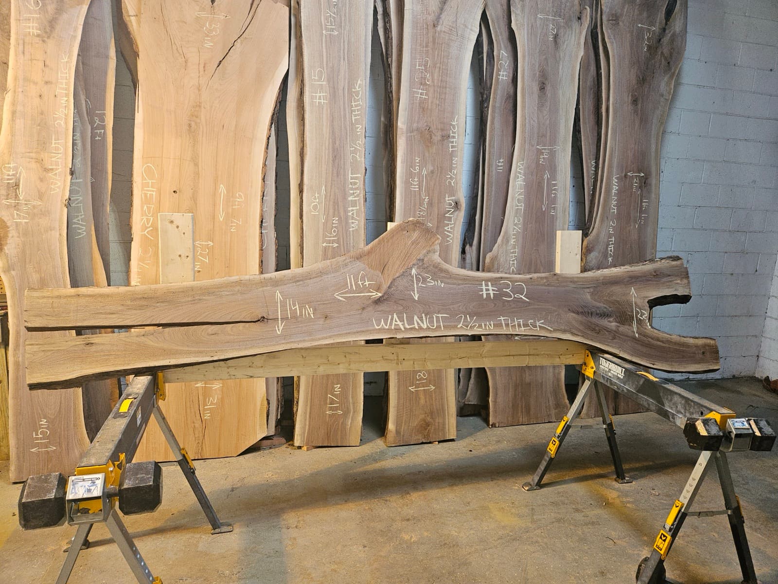 Live edge wood slab 26