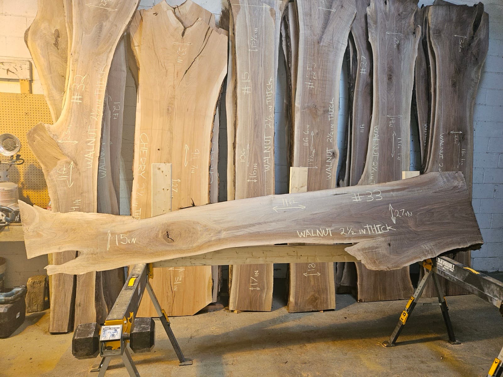 Live edge wood slab 29