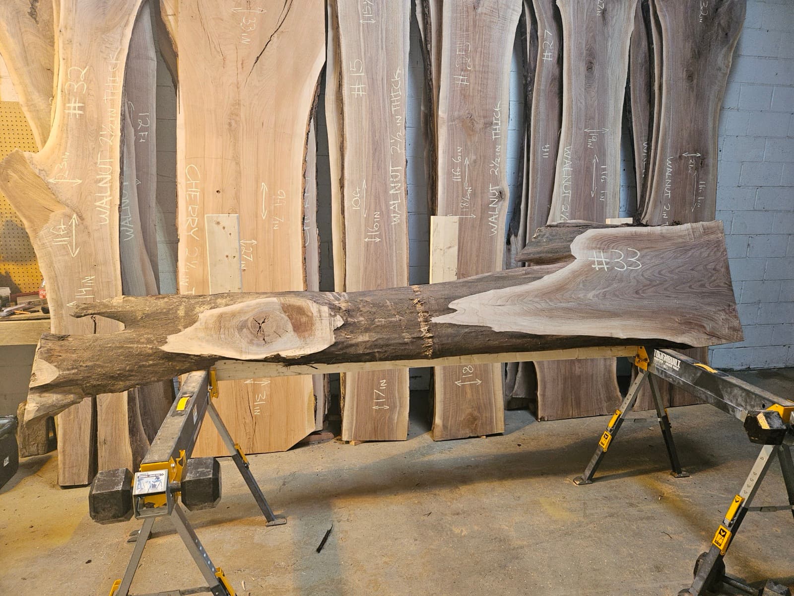 Live edge wood slab 30