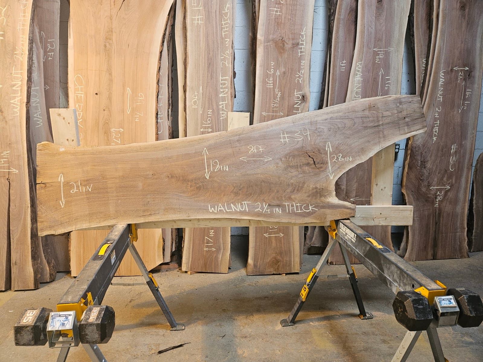 Live edge wood slab 31