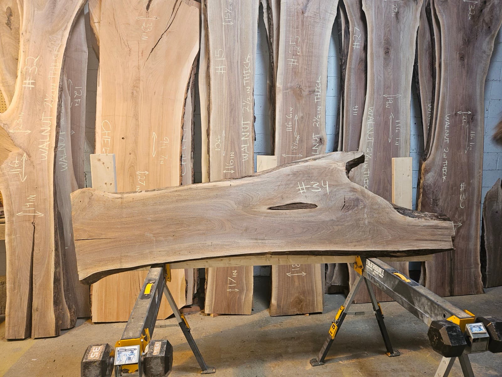 Live edge wood slab 32