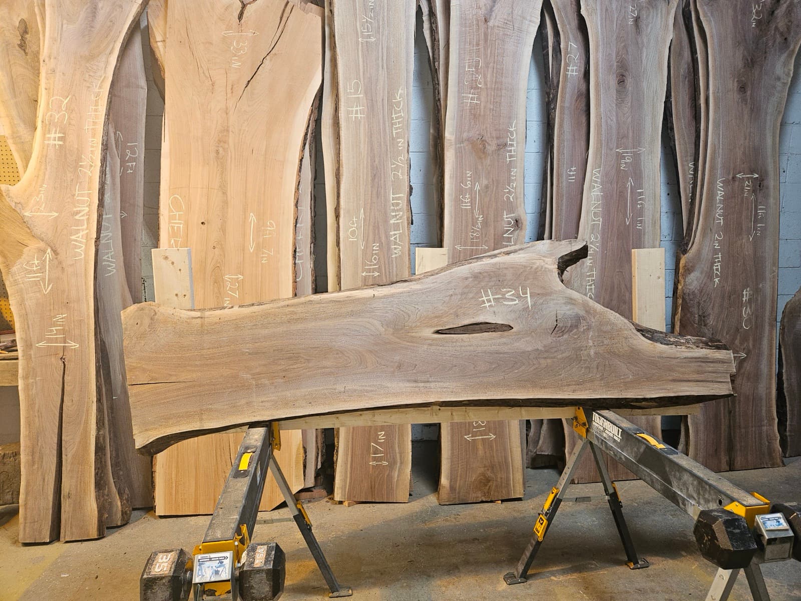 Live edge wood slab 33