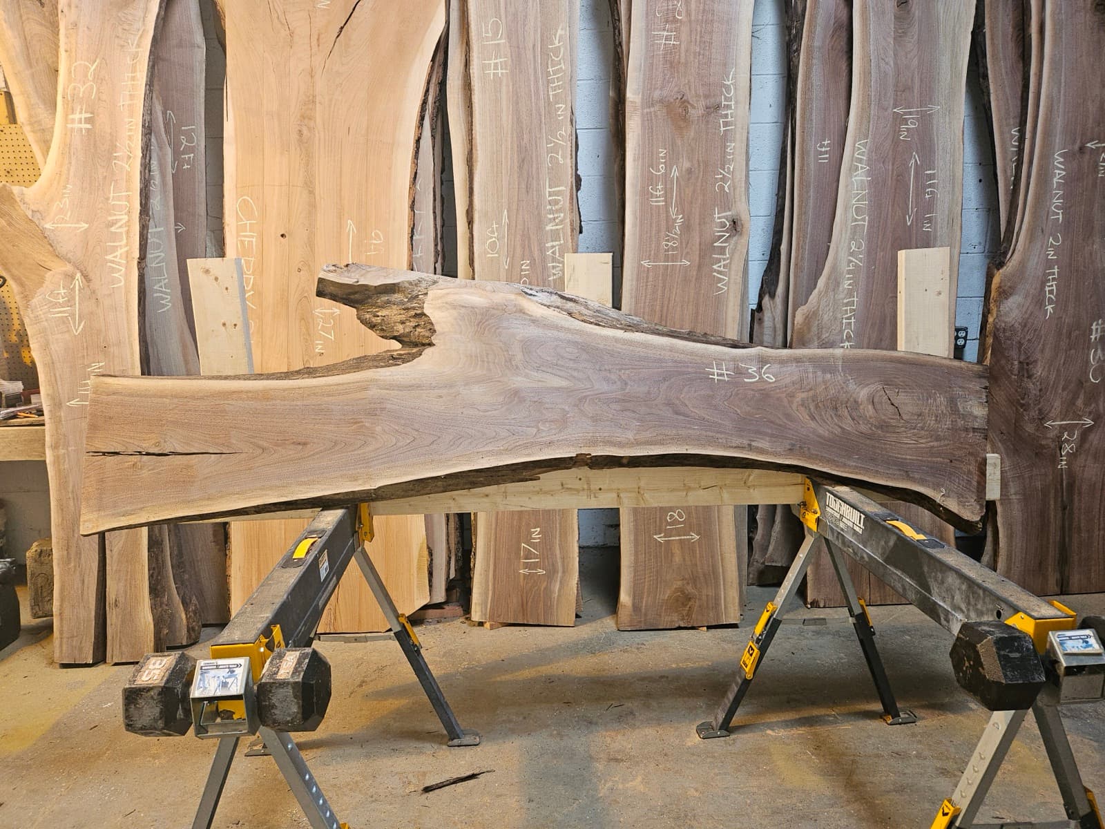 Live edge wood slab 37