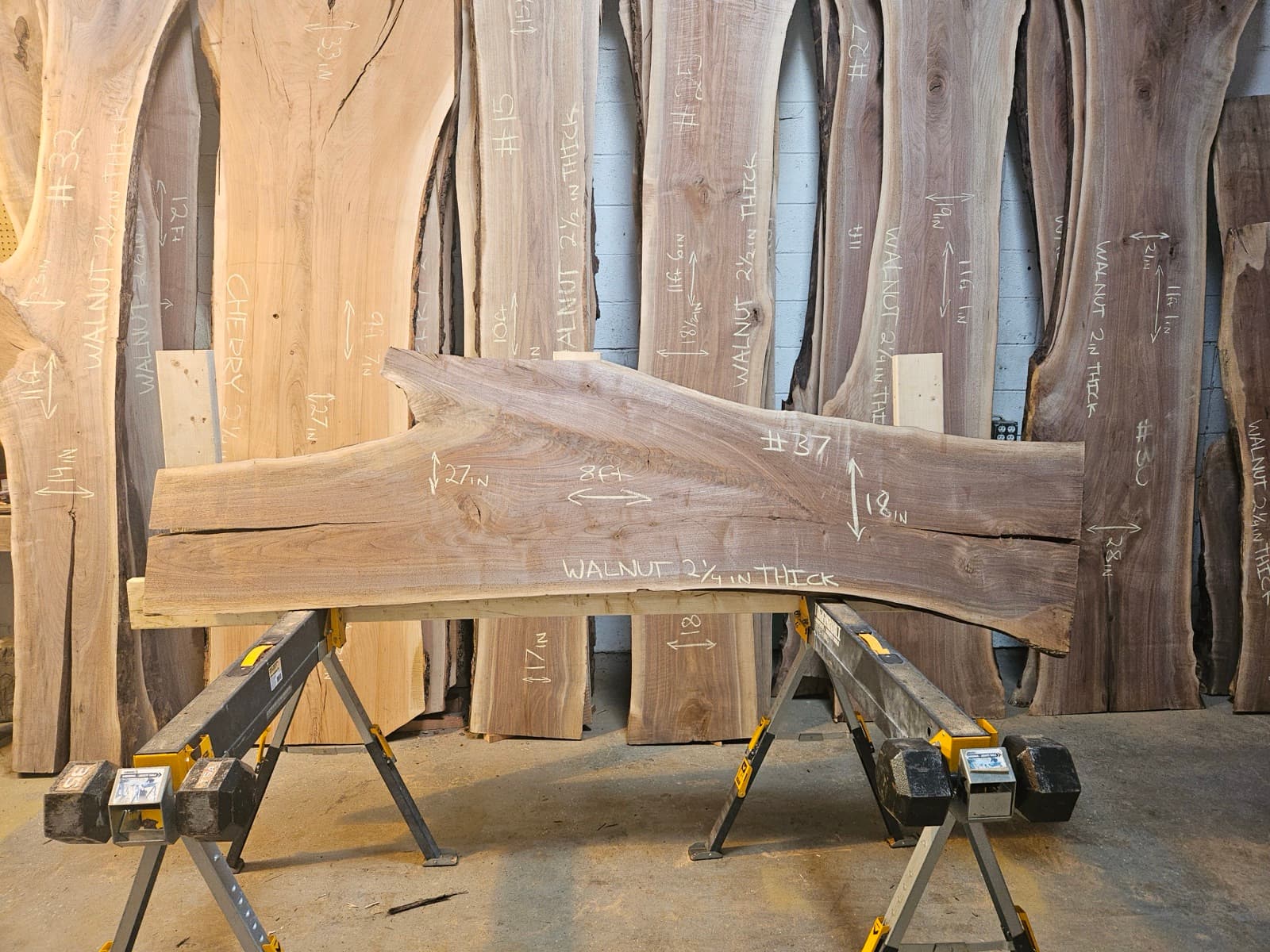 Live edge wood slab 38