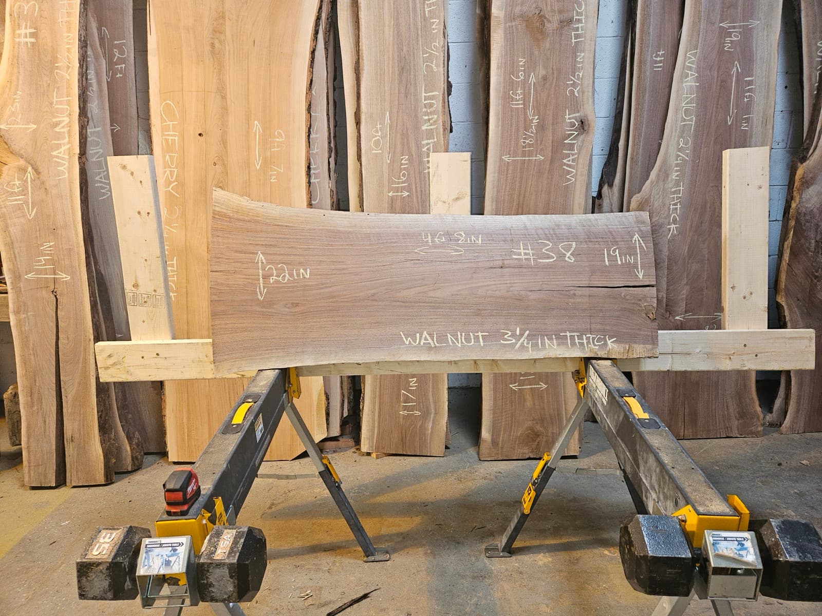 Live edge wood slab 41