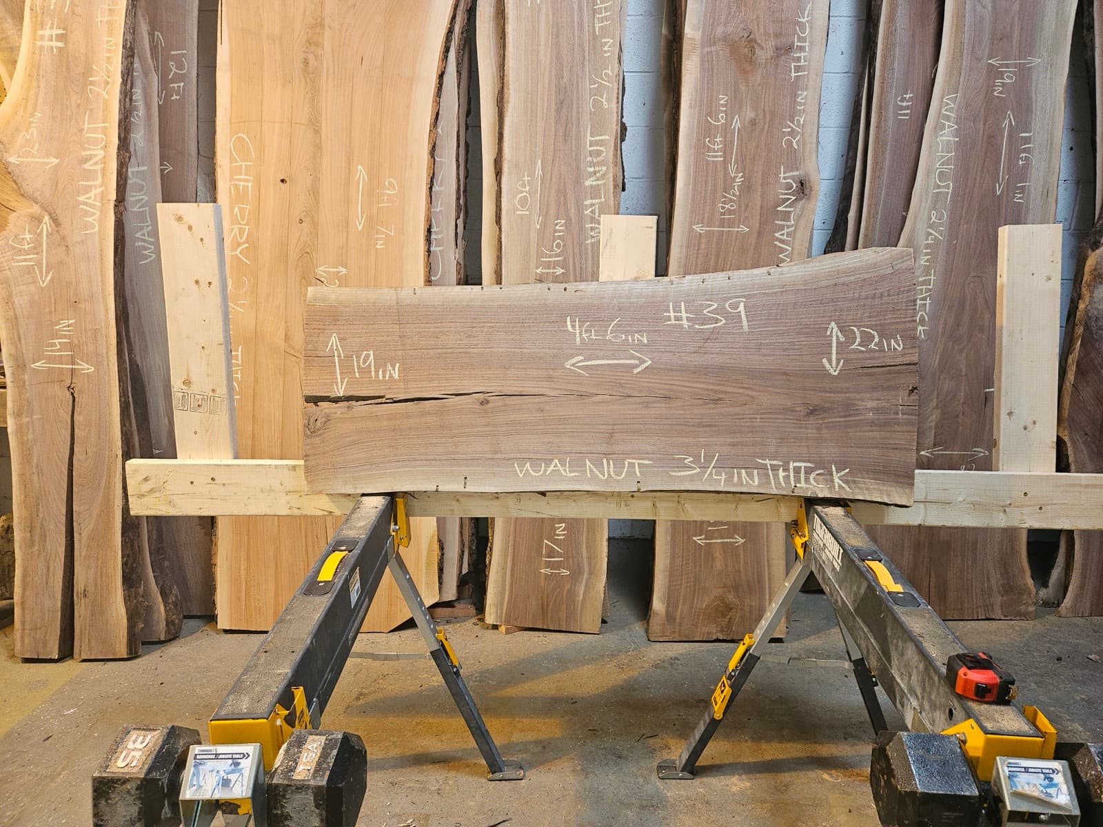 Live edge wood slab 43