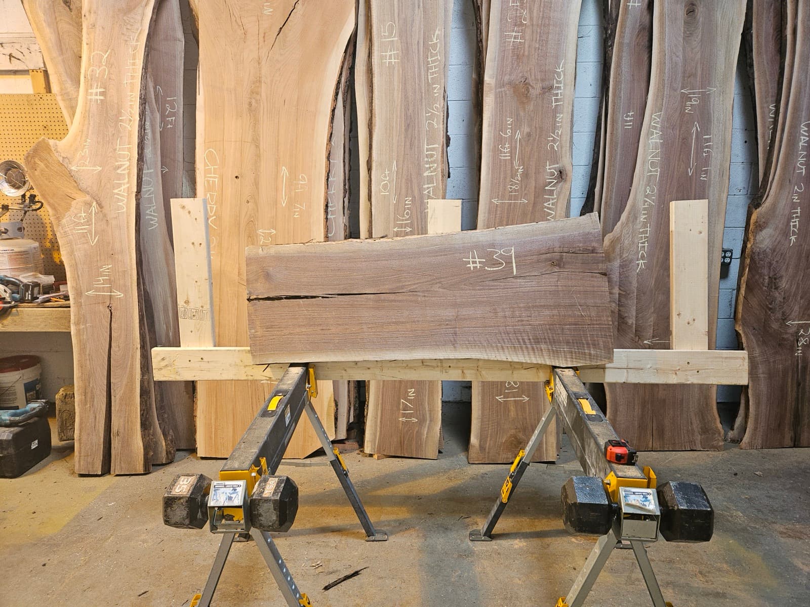 Live edge wood slab 44