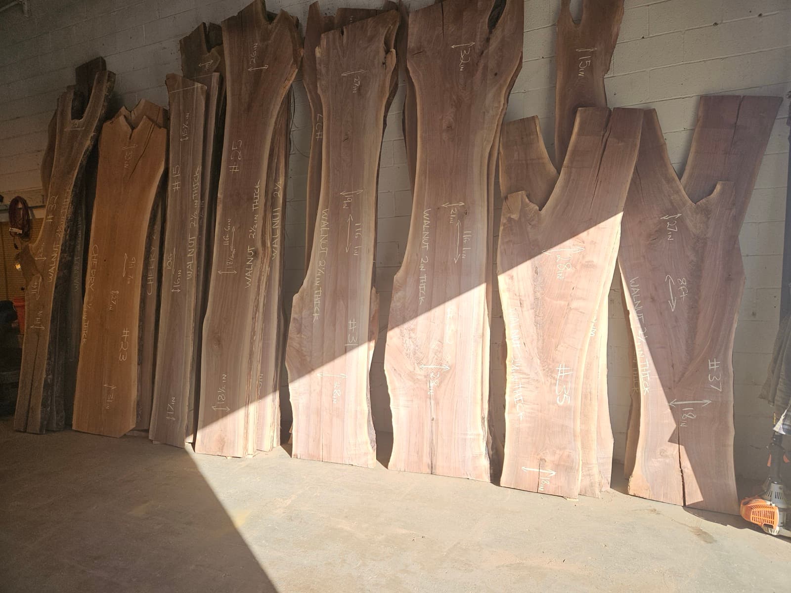 Live edge wood slab 45